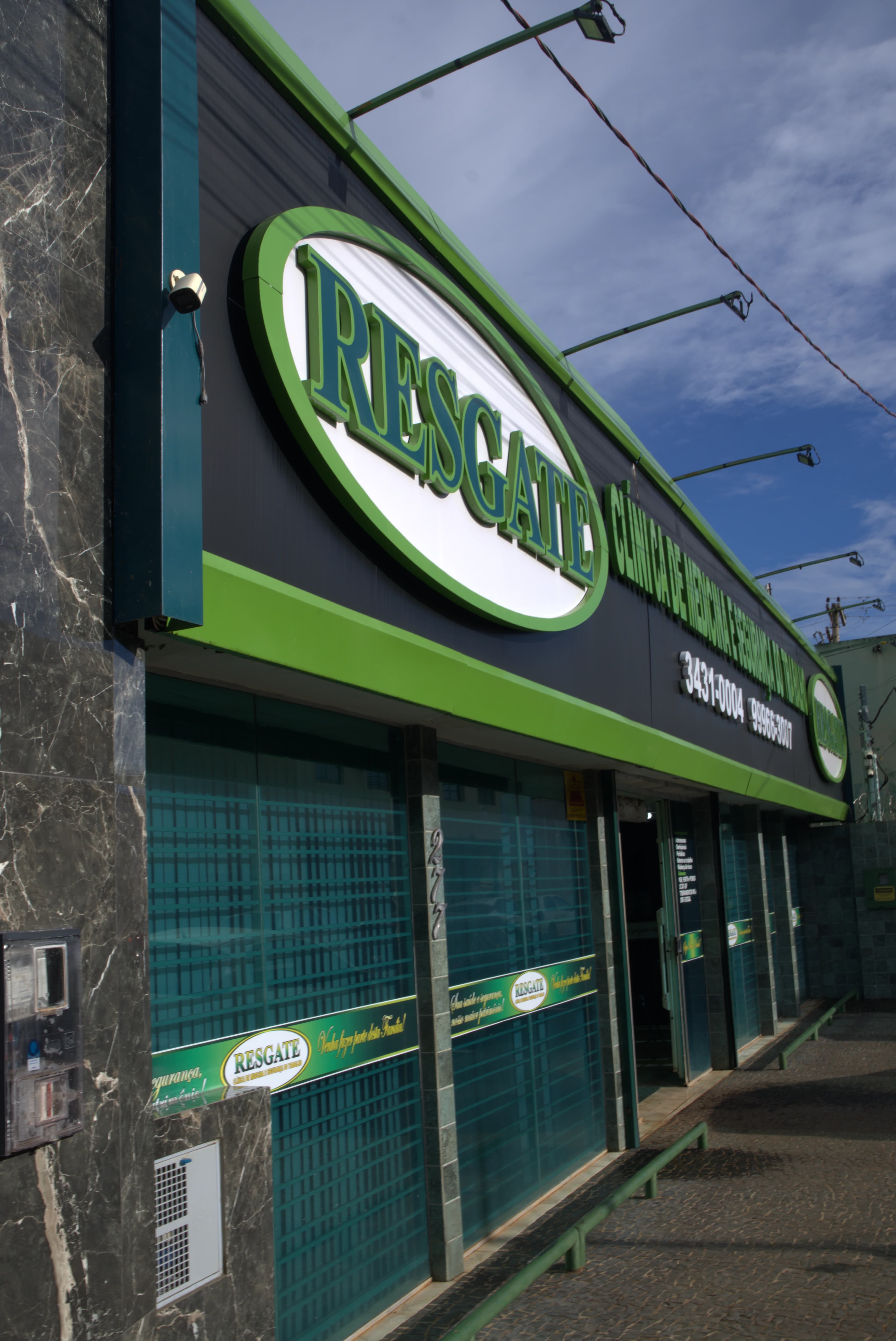 Fachada da Clínica Resgate